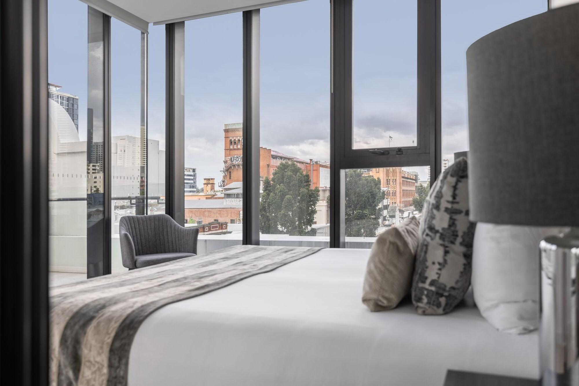 Fv By Peppers Apart otel Brisbane Dış mekan fotoğraf The bedroom of a typical apartment